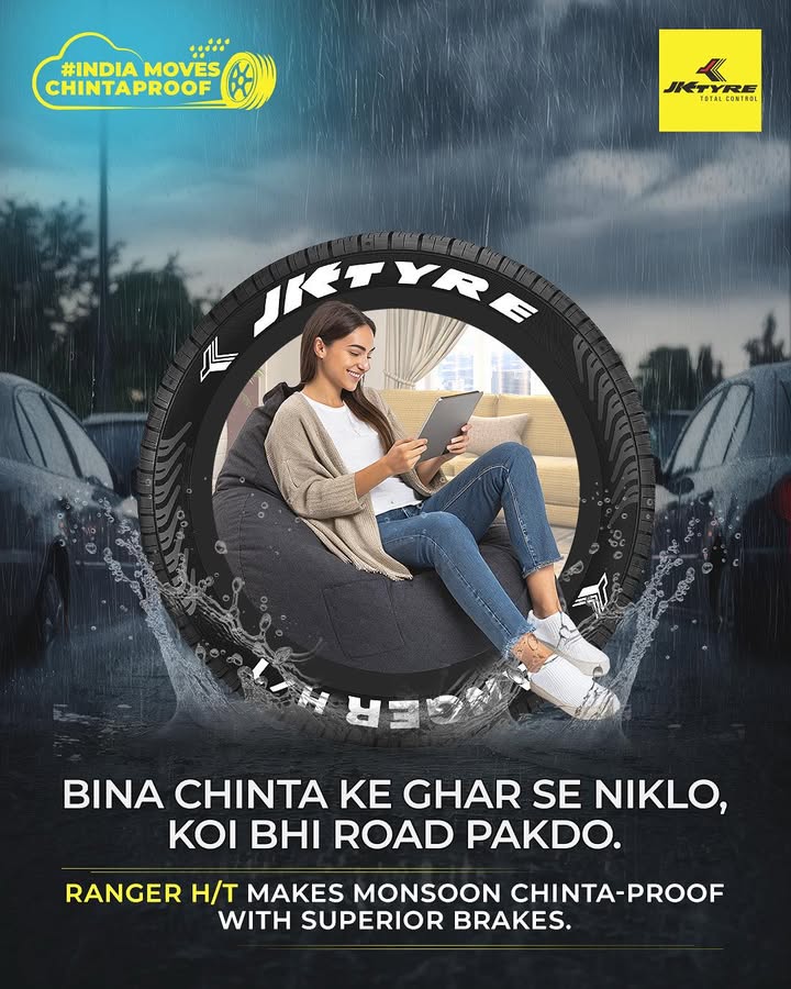 For SUVs that rule the highways, even in the rains. Stay confident with JK Tyre Ranger H Ts superior braking