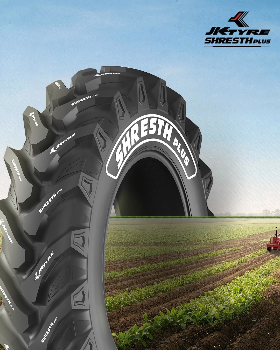 Khet taiyaar hai aur Shresth Plus ka dum bhi Iski gehri gudi aur step lug technology isse banaye dhaakad tyre, jo har zam...