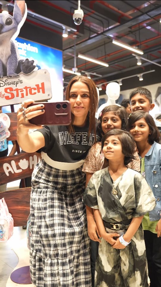  nehadhupia lit up the Max Kids Festival with some serious style goals Paintbrush in one hand, fashion game on point..