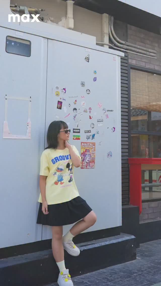 Donald and Mickey on the tee and the fit is not up for debate This tee and skirt combo was made for you