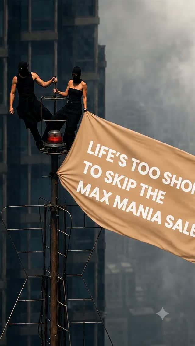 Went to great heights for this one. Max Mania Sale is live now Shop now at 530 Max stores or online at maxfashion.in
