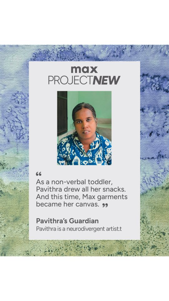 Meet Pavithra. Bold colours. Textures. Ocean inspired patterns