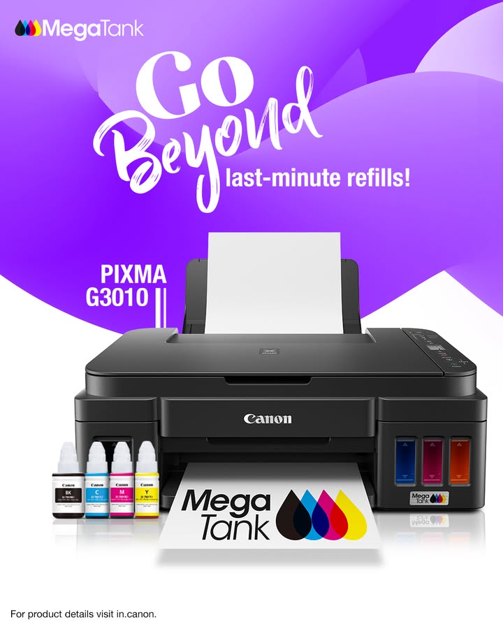 Ink End Sensor with PIXMA G3010 tracks ink usage by counting printed dots, giving accurate low ink alerts without needing a ...