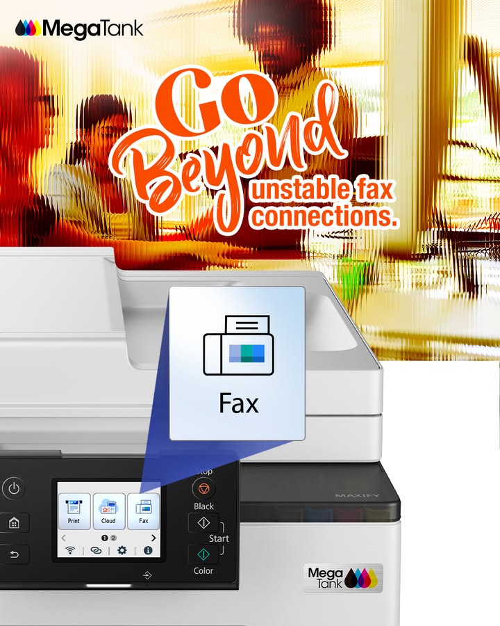Stay connected and work efficiently with Canon MAXIFY GX2070s stable, fast, and reliable faxing