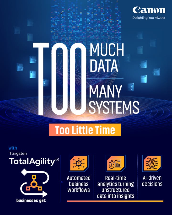 Enterprises today face increasing data volumes, fragmented systems, and the need to act faster with limited time