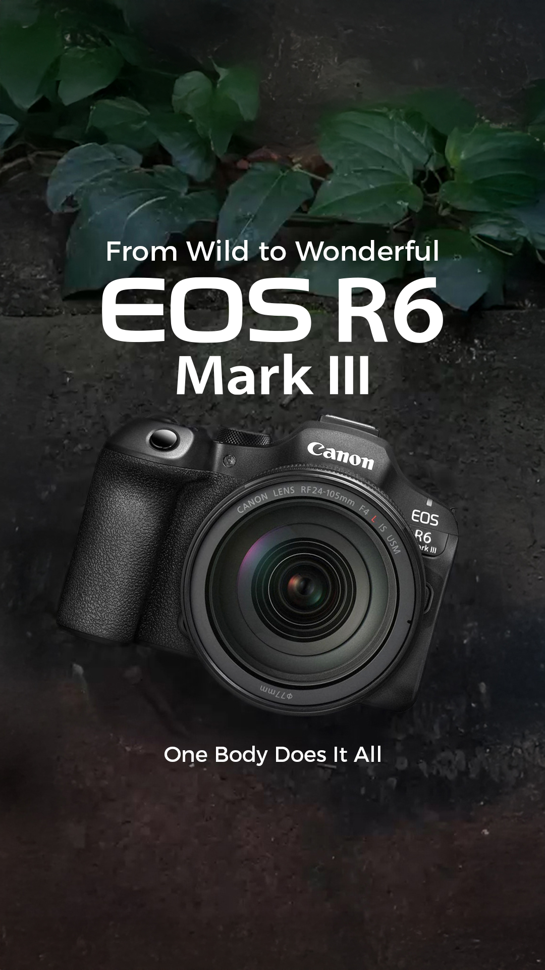 One Body, Does It All EOS R6 MARK III The EOS R6 Mark III puts power and precision in your hands