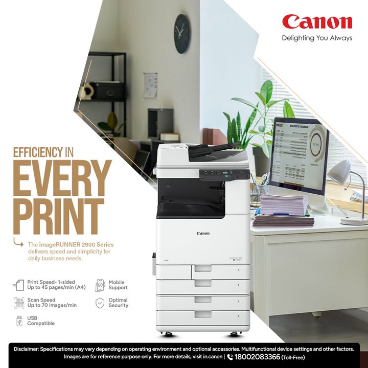 Efficiency in every print Canon iR 2900 Series Enquire Now https cloud.connect.canon.co