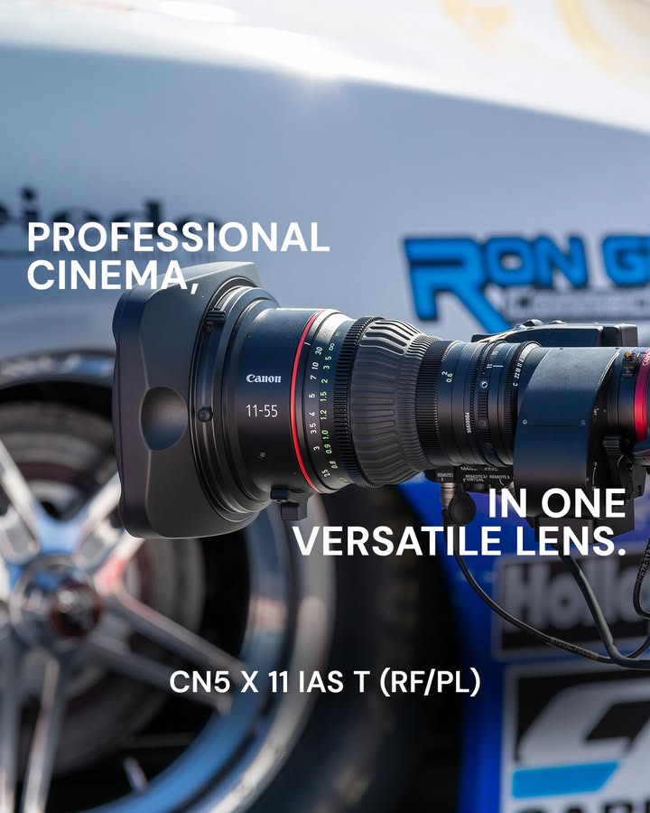 THE precision engineered lens for professional cinema and live production Canons CINE SERVO CN5 x 11 IAS T RF PL of...