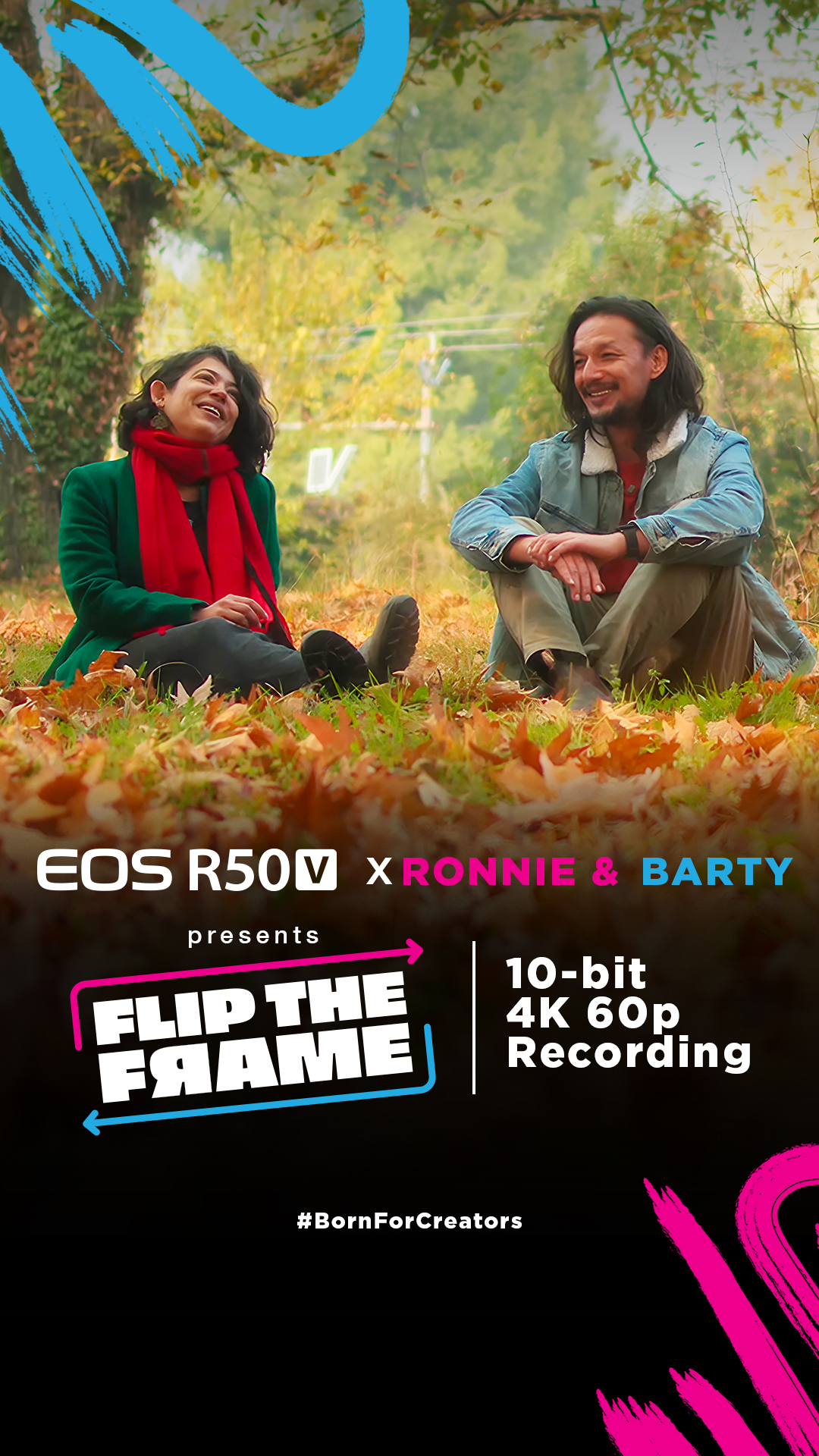 EOS R50 V presents the FlipTheFrameChallenge ft