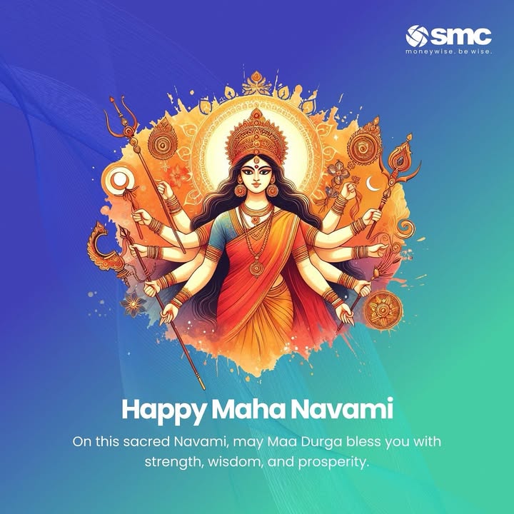 In every divine form, may Maa Durga shower her gracious blessings on you. DurgaNavami ShubhDurgaNavami BlessingsOfDurgaMaa HappyNavratri SMC SMCGlobal MoneyWiseBeWise In every divine form, may Maa Durga shower her gracious blessings on you