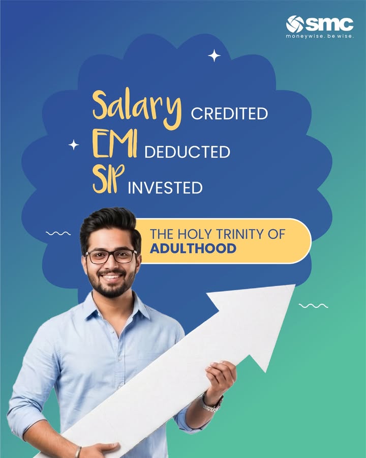 Welcome to adulthood Salary in. EMI out. SIP growing