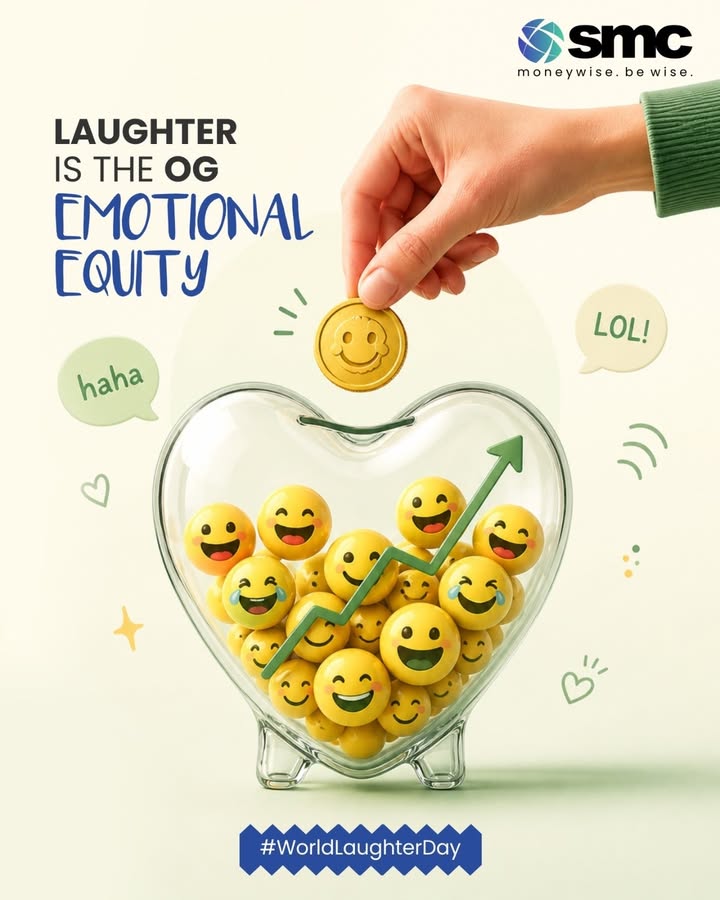 Laughter is the simplest investment with the highest emotional returns This World Laughter Day, keep your happiness po...
