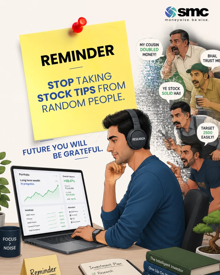 Stock tips from random people Thats not investing. Get right investment strategy with research experts
