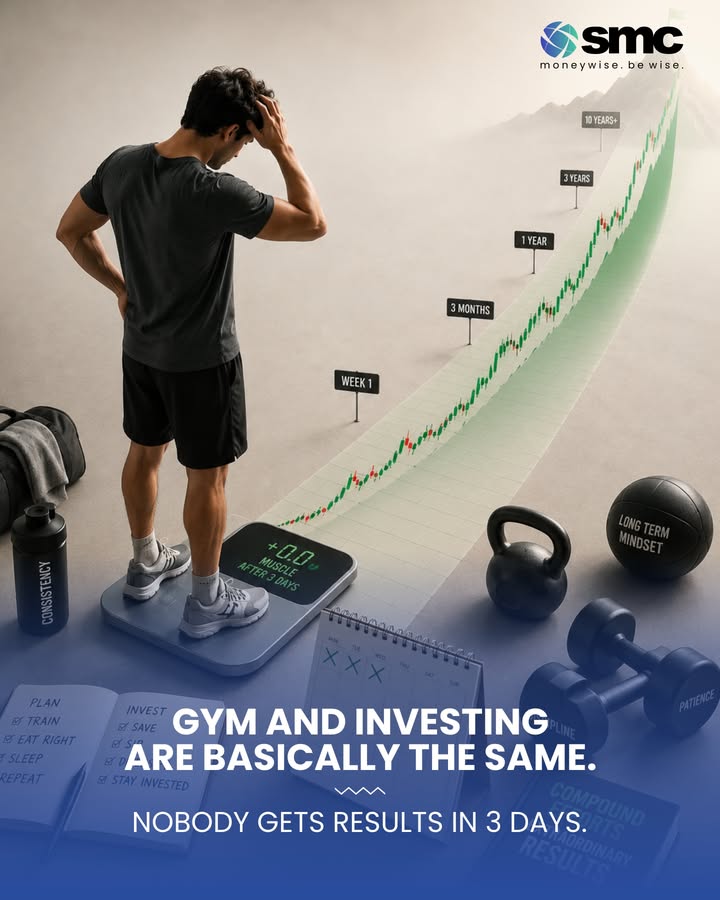 Three days won t transform your body. Three days won t transform your portfolio either. Stay disciplined. Trust the process