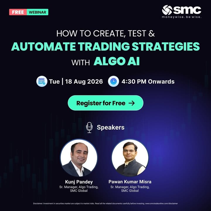  Join Us for a Free Webinar on How to Create Test Automate Trading Strategies with Algo AI Date ...