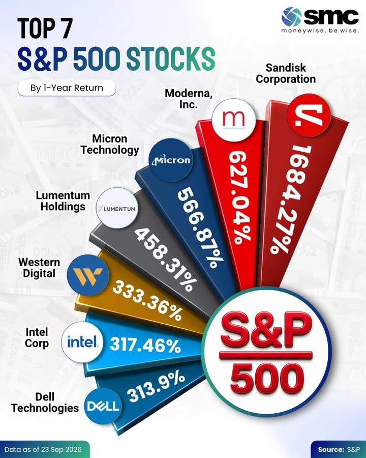 The S P 500s biggest winners over the past year have delivered extraordinary returns