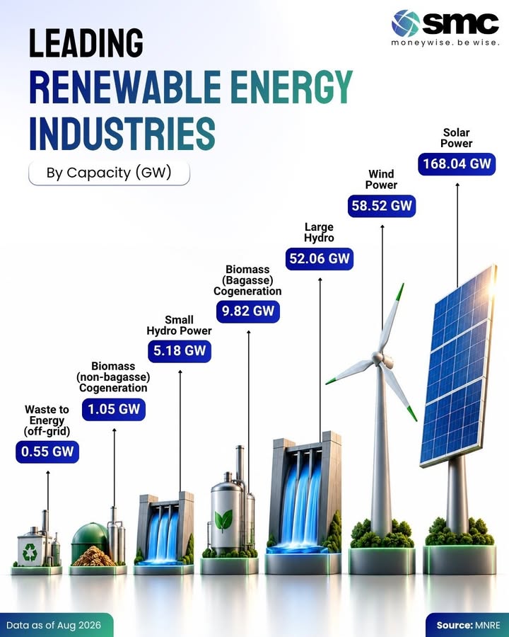 Indias renewable energy story is being led by solar and wind