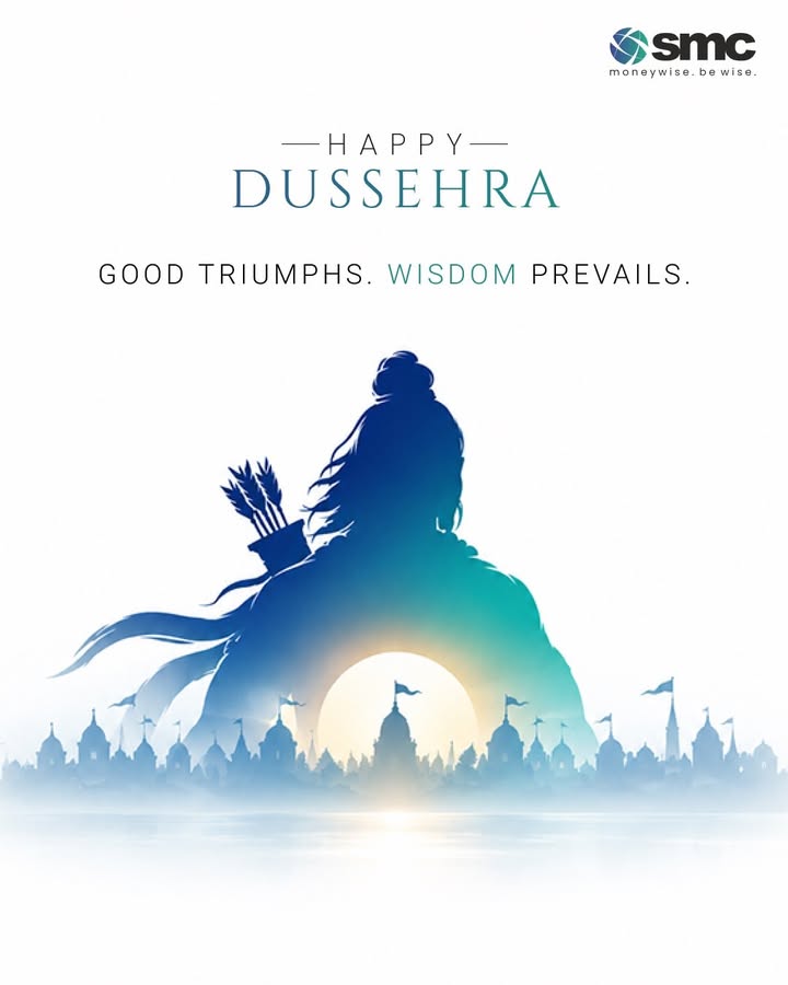 Just as good triumphs over evil, disciplined wisdom triumphs over uncertainty. This Dussehra, choose wisdom, choose growth