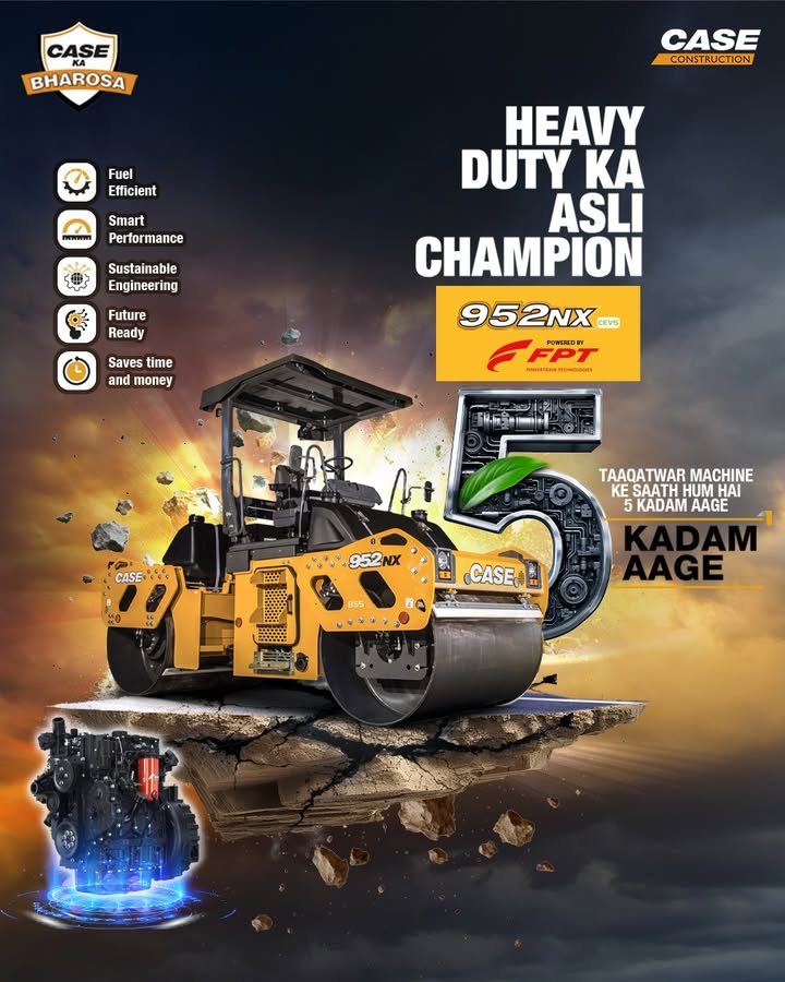 Heavy duty ka asli champion 5KadamAage CASEKaBharosa BuiltForTomorrow SmartConstruction