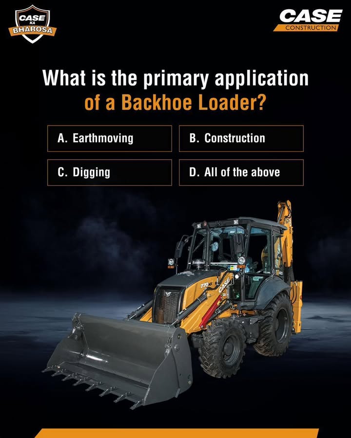 Think you know backhoe loaders Whats their primary job on the site Comment your answer below BackhoeLoader...