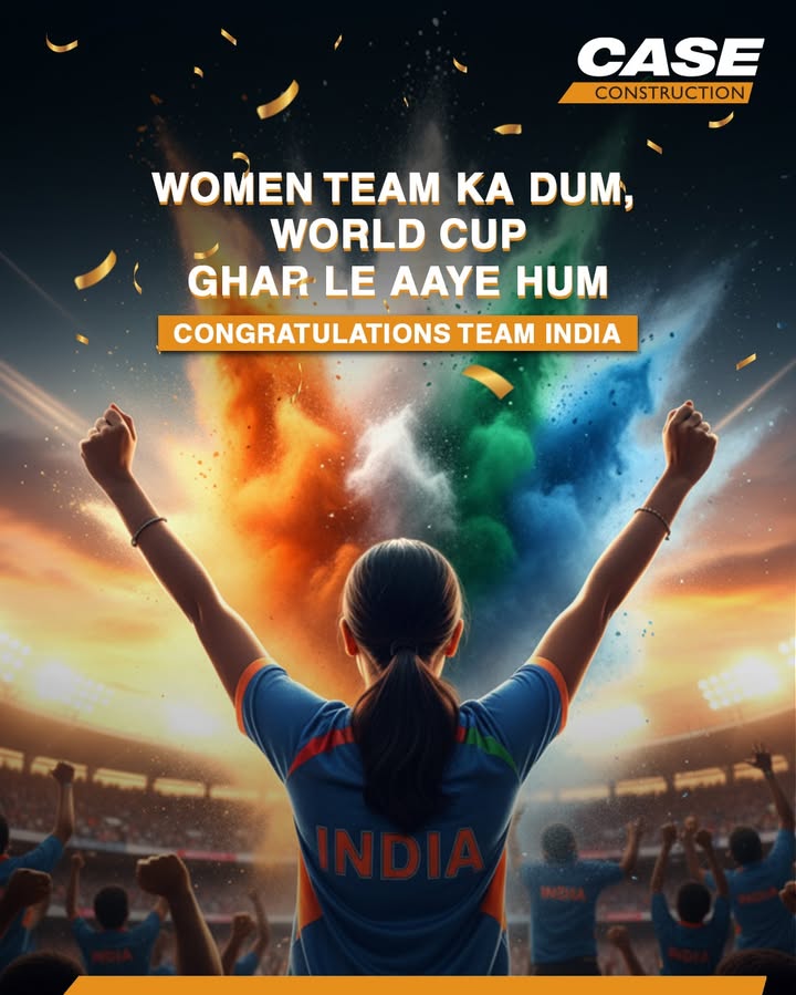 World Cup ghar aa gaya Hats off to our Women in Blue for a historic win and inspiring a nation ProudMoment caseconst...