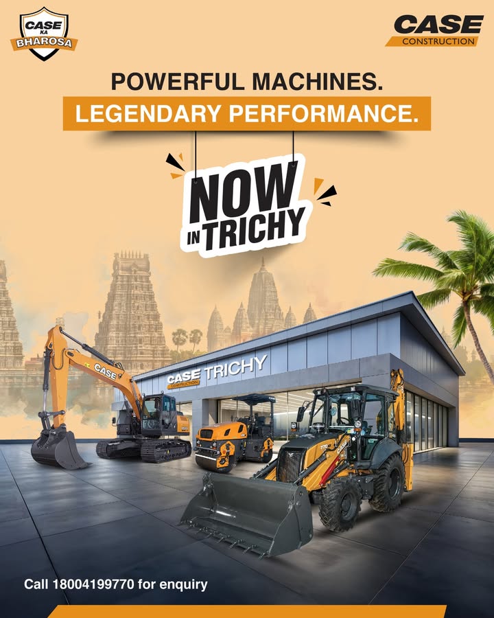 The first company owned CASE Construction store in Tamil Nadu is now open in Trichy