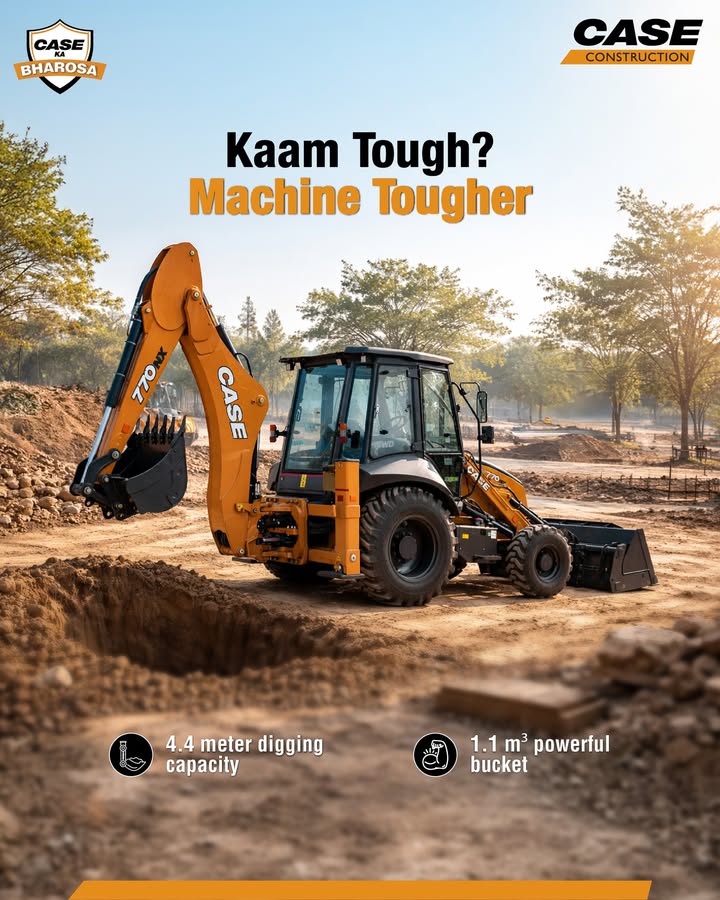 Sirf kaam tough nahi hota machine bhi tough honi chahiye CASE 770NX Magnum jab baat ho power aur performance ki,...