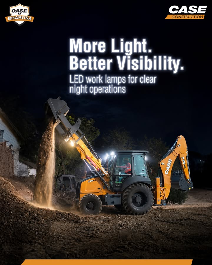 CASE 770NX Magnum ke LED work lamps ensure karte hain better visibility, jisse operations hote hain safer aur zyada precise,...