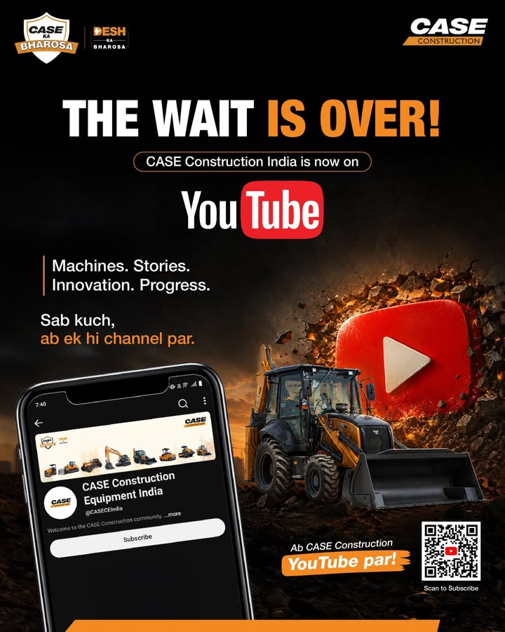 CASE Construction India is officially on YouTube