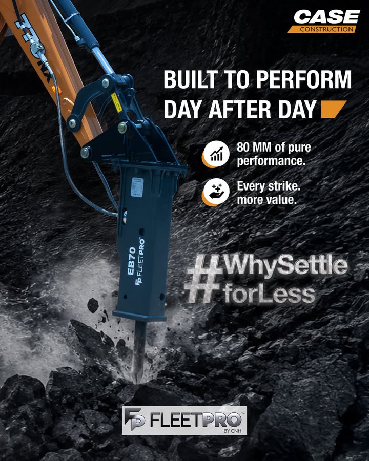 NON STOP PERFORMANCE with EB70 With 80 MM of pure performance, every strike always generates MAXIMUM VALUE