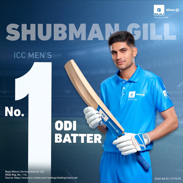 Shubman grabs pole position by becoming ICC Mens No