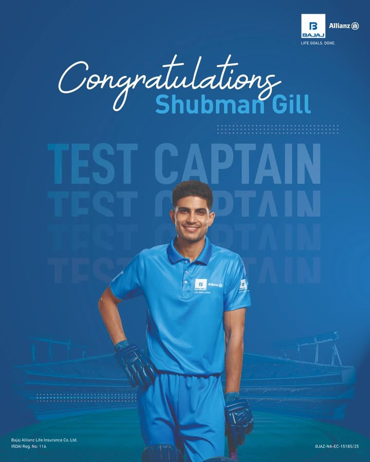 Stepping into a leadership role Congrats Shubman Gill on becoming Indias Test Captain