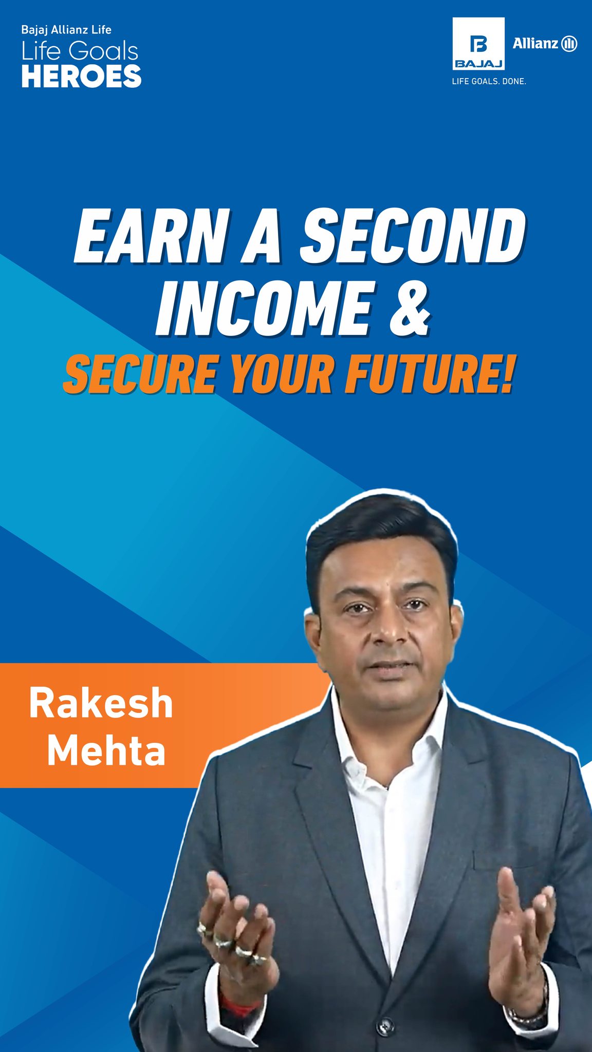 Rakesh Kumar Mehta, an Insurance Consultant with Bajaj Allianz Life shares why building a second income is essential for you...