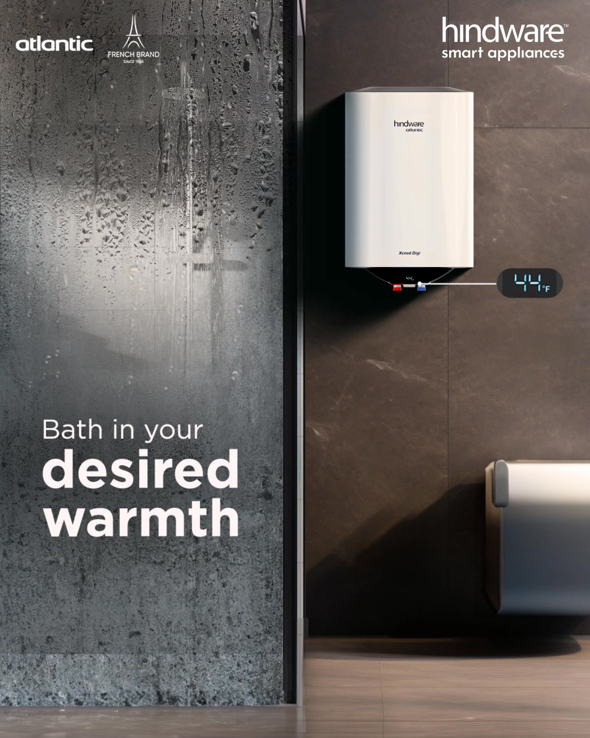 Experience desired warmth and effortless comfort with Fraiso Digi Storage water heater