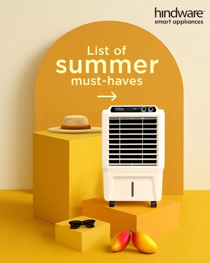 Summer essentials, sorted Sunglasses Jug of Aam Panna Hindware Air Cooler the real game changer ...