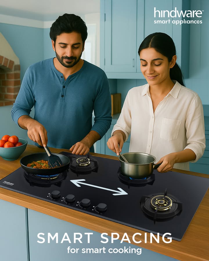 No elbow bumps, no pan clashes just a cooktop that gives you space to do more, together