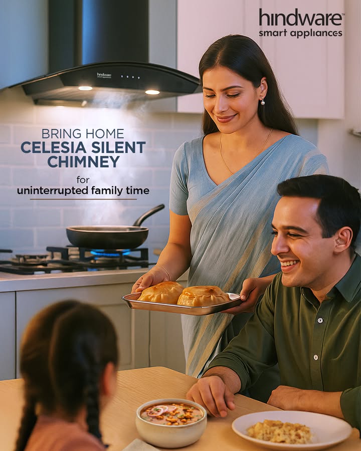 Because every family moment deserves to be heard choose Hindware Silent Chimney