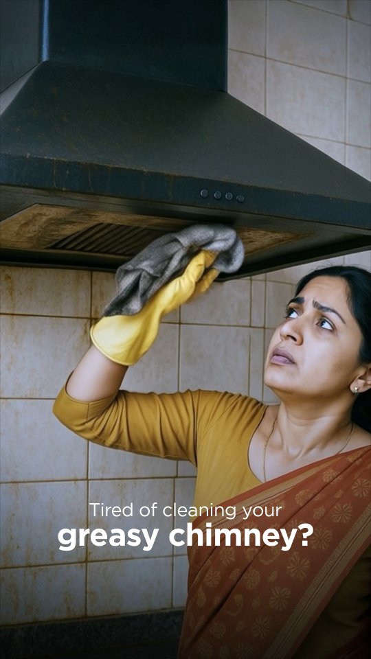 Goodbye to messy filters, hello to effortless cleanliness Hindware Darcia Chimney with Filterless Technology Auto Clean k...