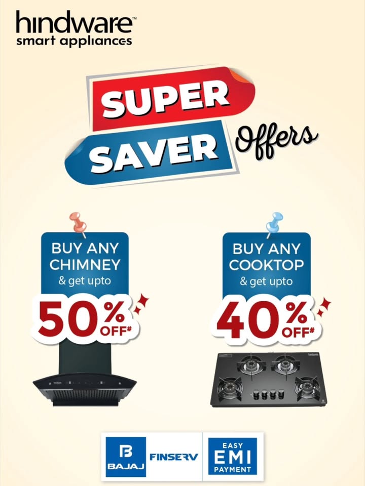 Why choose one, when you can save on both Super Savings, Smarter Living Up to 50 OFF on Chimneys Up to 40 OF...