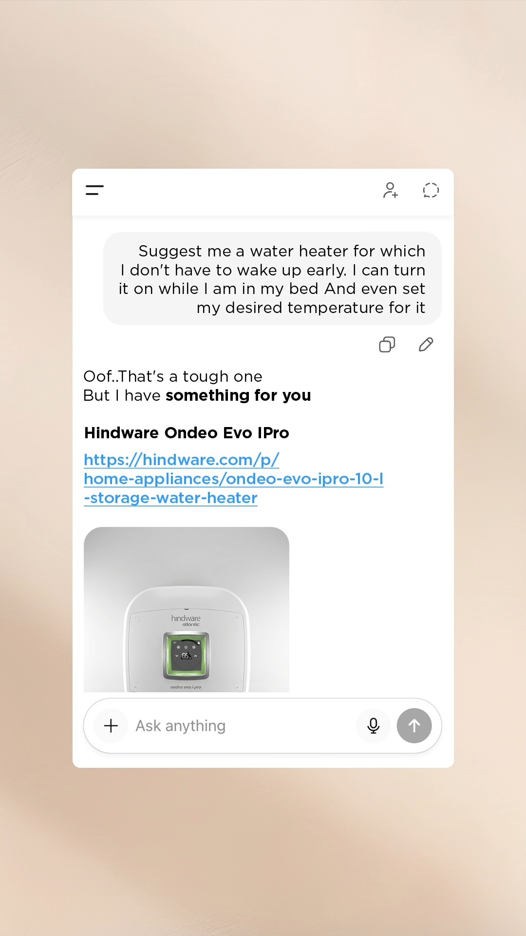 Experience the Sukoon of Ondeo Evo I Pro with faster heating and smart controls