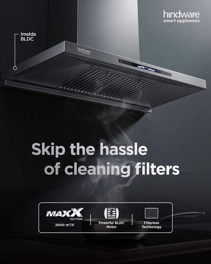Because your chimney shouldnt need constant cleaning. Imelda makes it effortless with filterless tech and MAXX suction