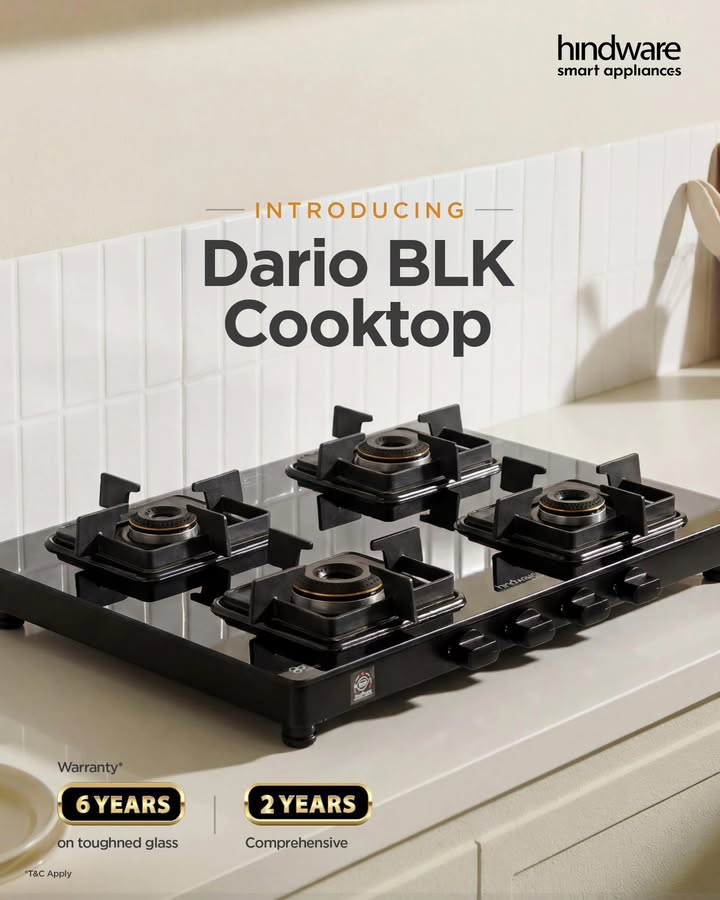Introducing the all new Dario BLK Cooktop crafted for seamless cooking, lasting durability, and the kind of comfort every k...