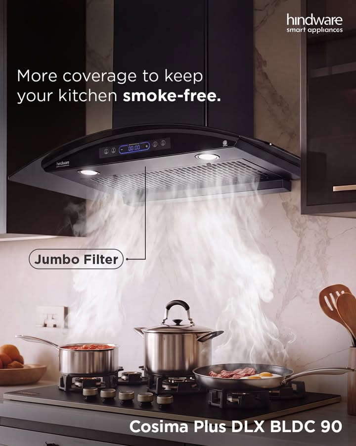 The Cosima Plus DLX BLDC 90, equipped with a Jumbo Filter, is designed to capture more smoke and grease, helping you enjoy a...