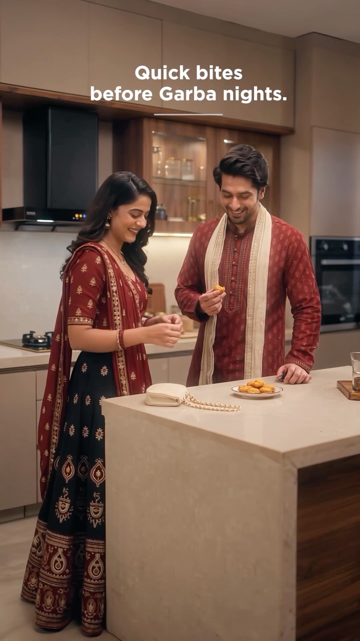 A quick bite before you hit the Garba floor With Hindware Smart Appliances making kitchen moments easy and effortless, th...