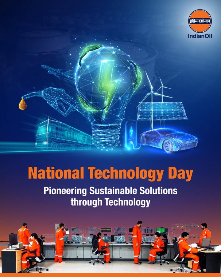 This NationalTechnologyDay, IndianOil celebrates our technological milestones harnessing digital transformation, cutting edge R D, and smart automation to deliver safer, cleaner, and more efficient energy solutions for India This NationalTechnologyDay, IndianOil celebrates our technological milestones harnessing digital transformation, cutting ...