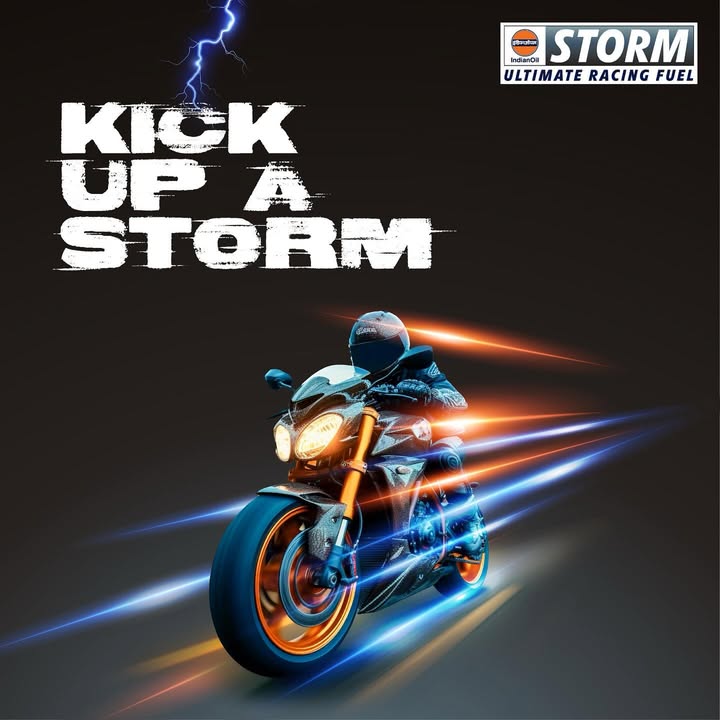 Ignite your passion for speed with IndianOils STORM the Ultimate Racing Fuel Unleash the beast within your engine and co...