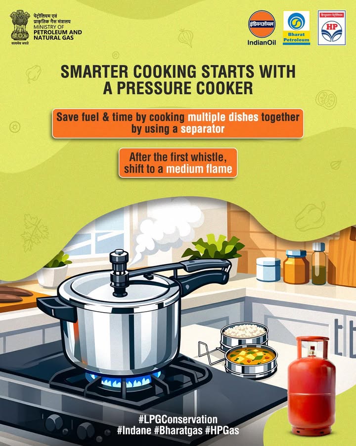 LPG Conservation Tip Let your pressure cooker do more