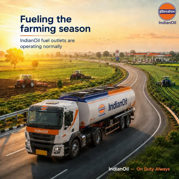 IndianOil fuel outlets are operating normally, ensuring continued fuel availability for farmers, transporters and communitie...