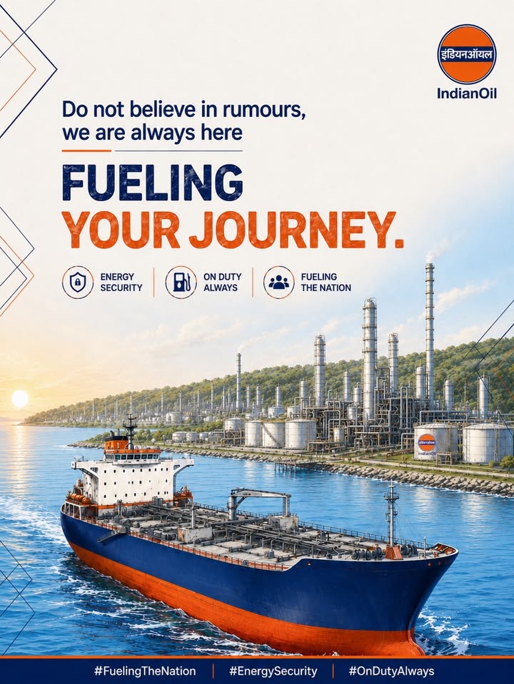 IndianOils refineries continue to work with commitment, ensuring smooth and reliable fuel movement across the country