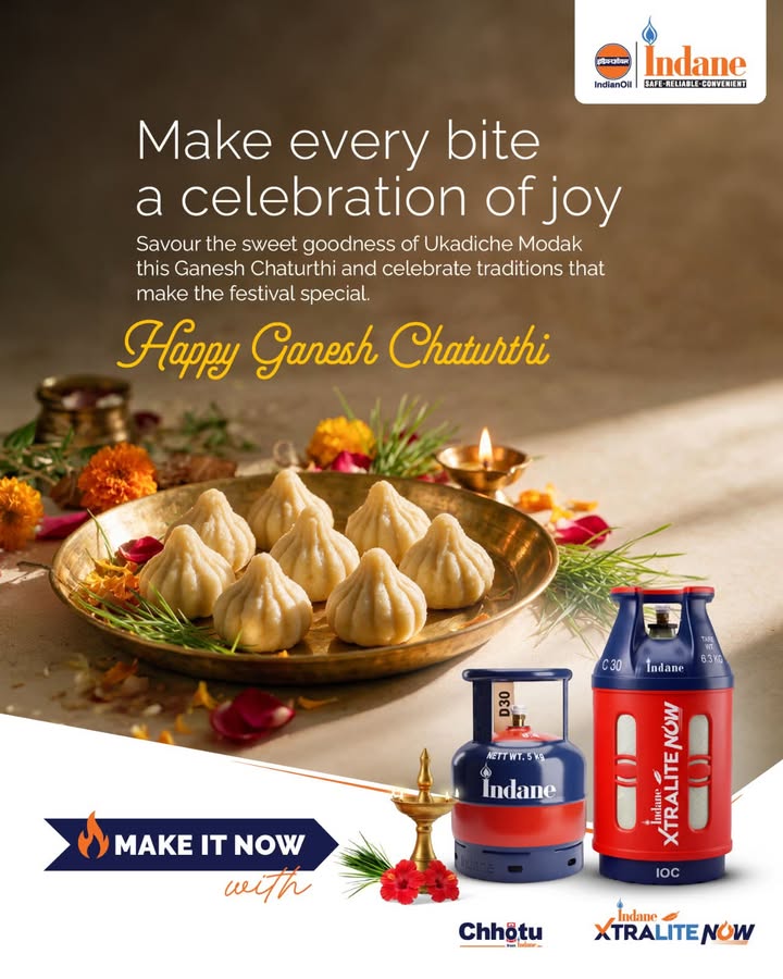 Make every bite a celebration of joy This Ganesh Chaturthi, savour the sweet goodness of Ukadiche Modak and celebrate the t...